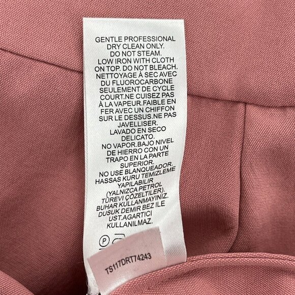 Tibi Twill Off the Shoulder Top Blouse Shirt Womens 6 Pink 3/4 Sleeves **READ** - Picture 7 of 7